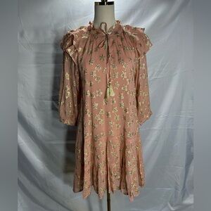 UNCLE FRANK Pink Floral Dress size S brand new